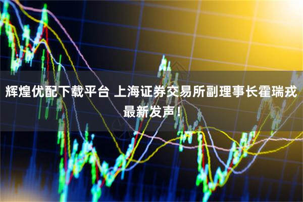 辉煌优配下载平台 上海证券交易所副理事长霍瑞戎最新发声！