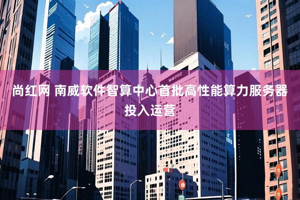 尚红网 南威软件智算中心首批高性能算力服务器投入运营
